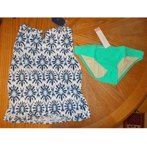 Liz Lange Maternity Size Large 2-piece Tankini